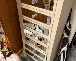 Mirrored Front Lingerie Cabinet or small dresser, could definitely use it for jewelry too
