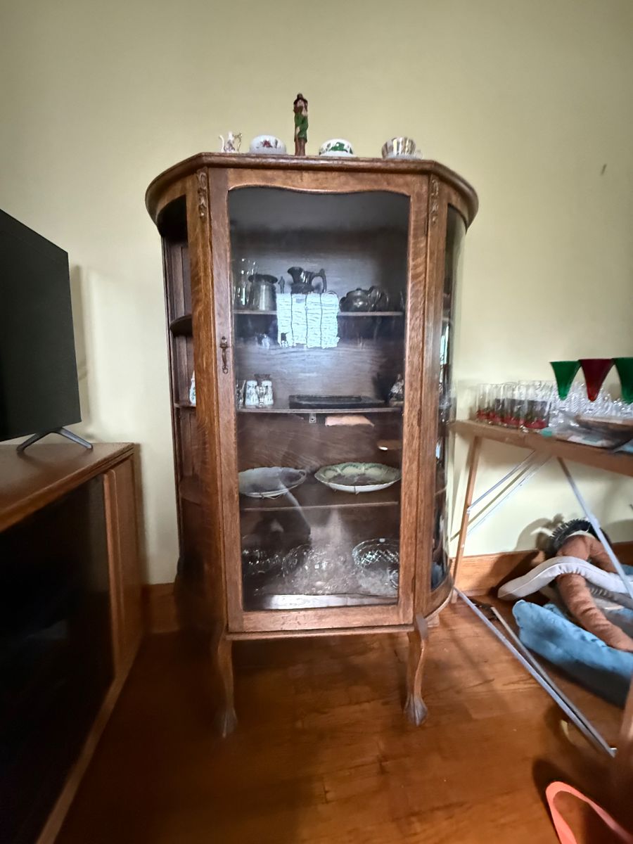 Antique curio cabinet