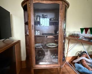 Antique curio cabinet