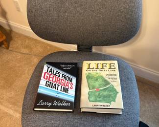 Larry Walker signed books, office chair