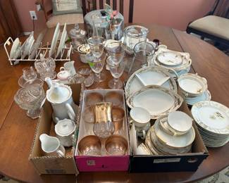 Hand painted Nippon, vintage glassware
