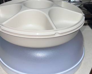 Tupperware serving platters