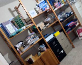 Wood shelf unit