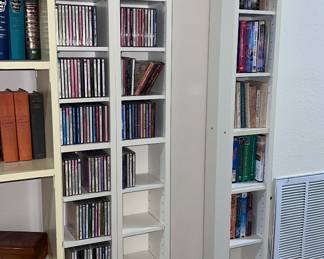 CD/DVD storage shelves