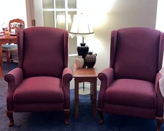 Vintage wingback Recliners