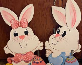 HAND PAINTED WOOD EASTER DECOR