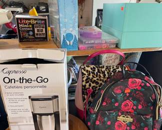 JUICY COUTURE BACKPACK, CAPRESSO COFFEE MAKER