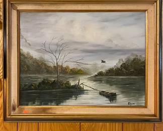 ORIGINAL PAINTING SIGNED CLIPSON