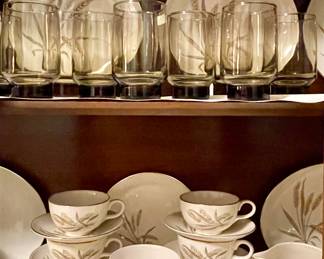 RHYTHM BY HOMER LAUGHLIN WHEAT SPRAY CHINA SET