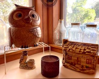 VINTAGE OWL COOKIE JAR