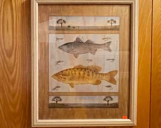FRAMED FISH PRINT