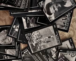 Hall of Fame baseball cards- printed in the 80s