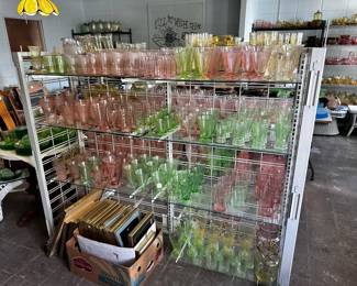 More Depression glass (tumblers)