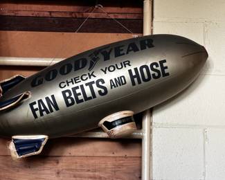 Goodyear blimp inflatable, tire store