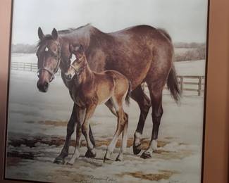 Secretariat, as a foal, with adopted mare