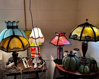 Variety of slag lamps