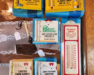 Local Advertising pieces with original boxes