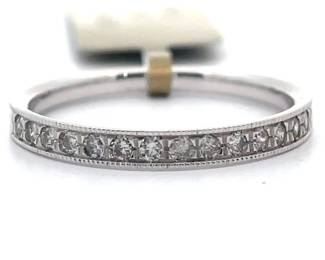 0.25 Carat Natural Diamond Eternity Ring in 14k White Gold
