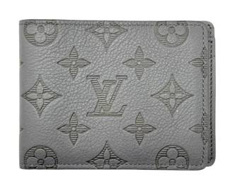 Louis Vuitton Monogram Shadow Wallet in Gray Leather