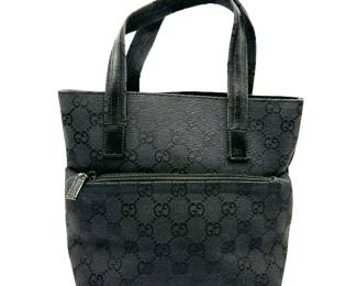 Gucci GG Black Nylon Tote Bag