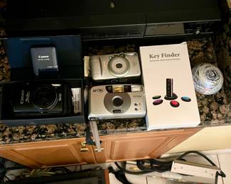 Cameras, ipod, key finder