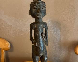 Hand carved African Baule Statue