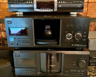 Sony DVP-CX985V 400-disc DVD/CD/SACD mega changer,
Sony CDP-CX205 MegaStorage 200 CD Changer,
Philips CDR775 or CDR765 dual-deck audio CD recorder.