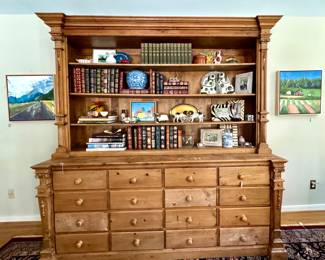 STUNNING ANTIQUE PINE CABINET