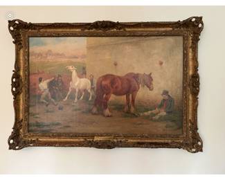Antique oil painting - 