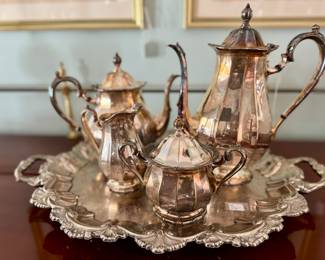 Stunning Silverplate Tea Service