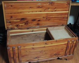cedar chest open