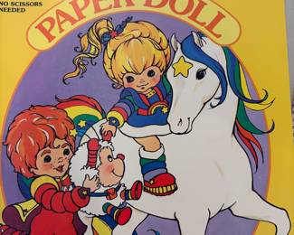 Rainbow, bright uncut paper dolls