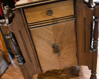 Vintage magazine and smoking storage cabinet