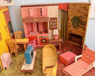 1960s Barbie Dreamhouse with Furniture