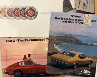 Vintage Datsun automobile brochures
