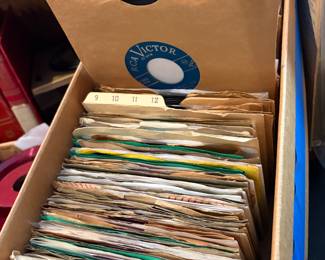Collection of vintage 45's