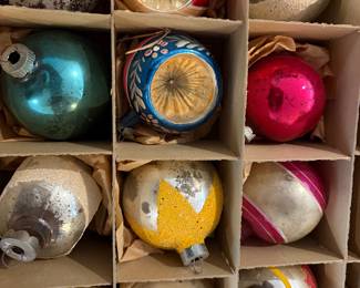 Vintage glass Christmas ornaments Christmas tree ornaments Christmas decorations vintage mercury glass Christmas ornaments