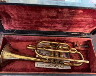 Brass 1940's Buescher 37B Elkhart Trumpet