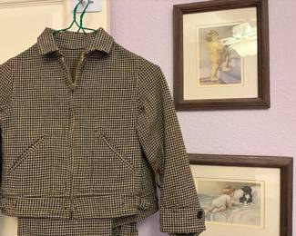 Matching Tweed little girls suits