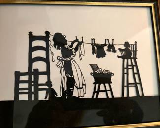 Framed a silhouette