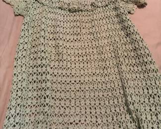 Hand Crocheted Little girls dress