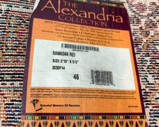 The Alexandria Collection Ramadan Red area rug 3'10" x 5'3"