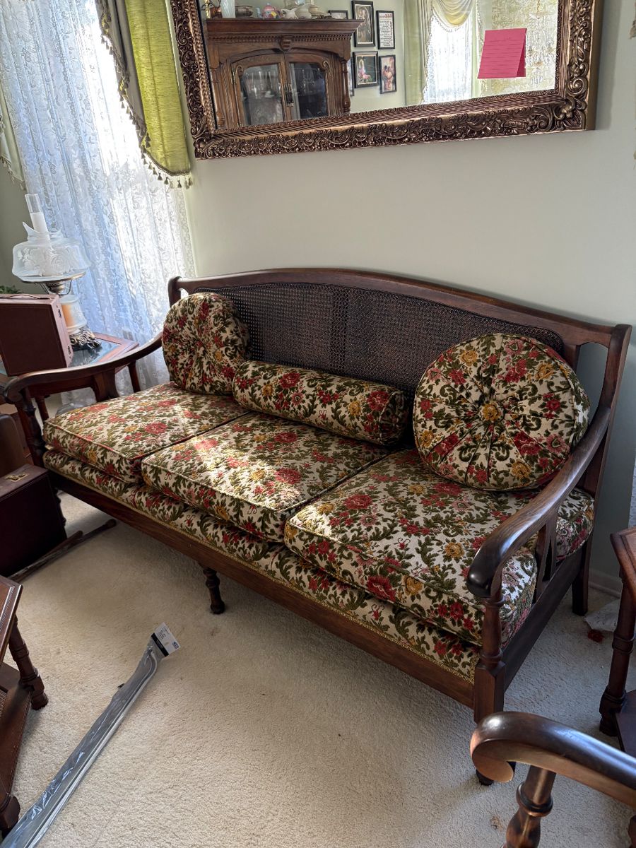 MCM rattan couch