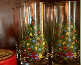 Vintage Christmas tumblers