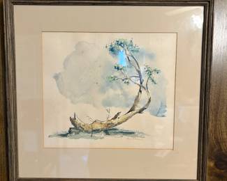 Framed Watercolor painting