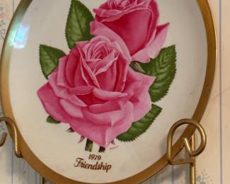 Vintage Rose plates
