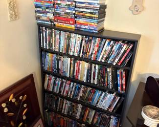 DVDs, shelving