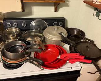 pots and pans, skillets