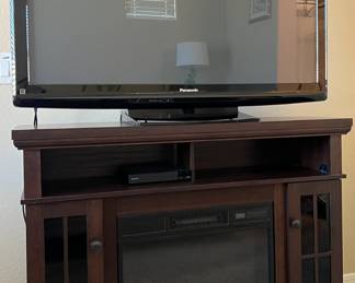 Electric Fireplace, TV Panasonic