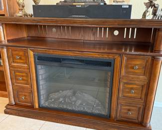 Allen & Roth Electric Fireplace and Media Mantel